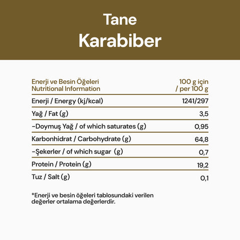 Tane Karabiber 50 Gr