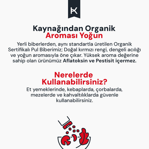Organik Pul Biber 45 gr
