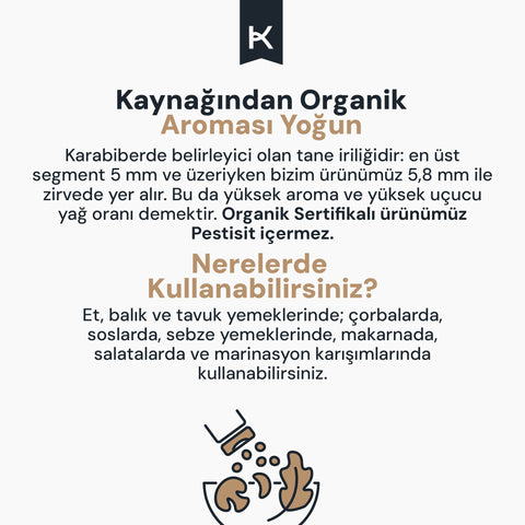 Organik Toz Karabiber 50 gr